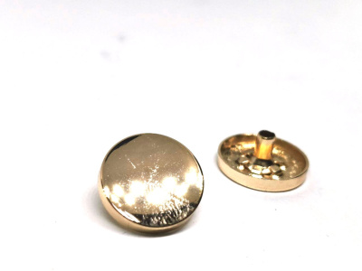  Шляпка плоская к кнопке литая 15 мм Premium (Нержавеющие) цв.Золото (уп.10/100 шт)  ТриКатушки