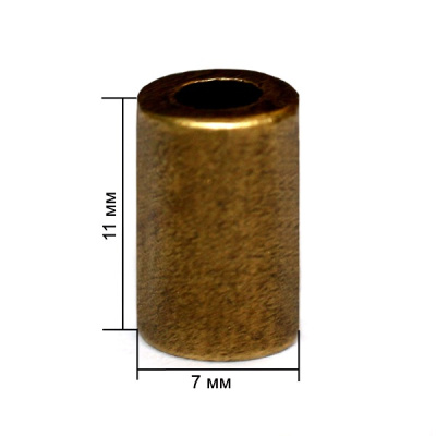  3815К антик концевик металл h=11мм (упаковка 500 штук)  ТриКатушки