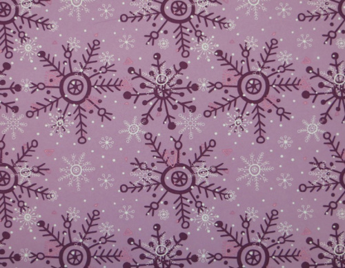  Ткань курточная детская  Дьюспо 240T WR PU цв.Snowflakes-18 сирененвый 142  ТриКатушки