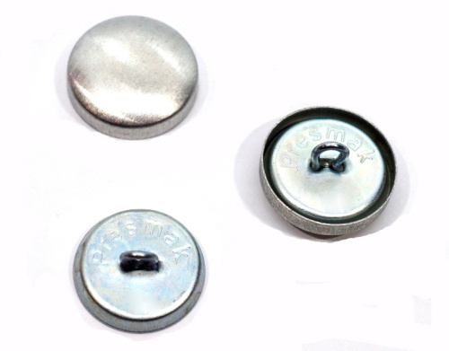  Пуговицы для обтяжки №36 (23мм) СТАЛЬ с металл. ножкой(уп.10шт) Presmak "Proknopka"  ТриКатушки
