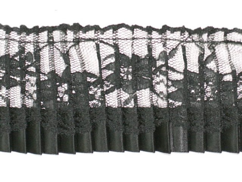  618 черный РЮШИ ширина 75мм (намотка 25 ярдов = 23 метра)  ТриКатушки