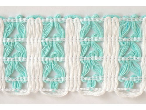  610- 4KJ тесьма декоративная ширина 50мм (упаковка 20 ярдов = 18,3 метра)  ТриКатушки