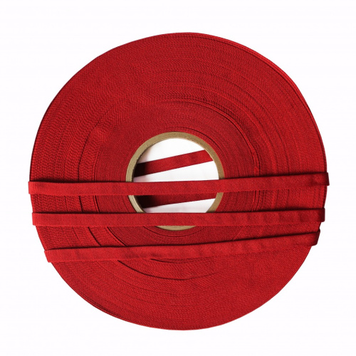  Тесьма 29279 11мм цв. т.красный №76 (намотка 50м)  ТриКатушки