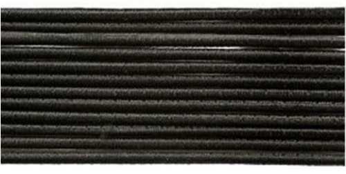  Резинка шляпная МН 1,5мм цв.№ черный (намотка 200 метров)  ТриКатушки
