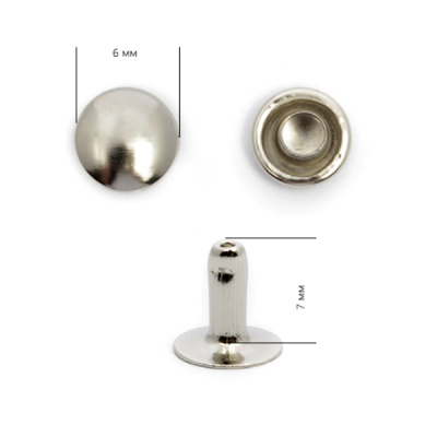  Хольнитены №0 (6 мм )(сталь)Цв. Никель(уп.2000 шт), NEW STAR  ТриКатушки