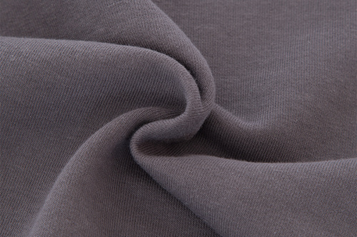  Ткань Кулирная гладь г/к с/л, 210гр.кв.м, 92% Хб + 8% лайкра, пенье, цв. Темно-серый  ТриКатушки