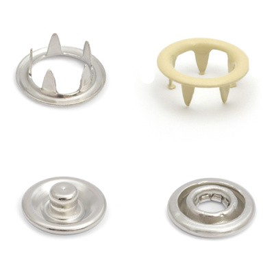  Кнопка Трикотажная (кольцо) 7,8 мм нержавейка, цв. 293 светло-коричневый (уп.1440 шт).  ТриКатушки