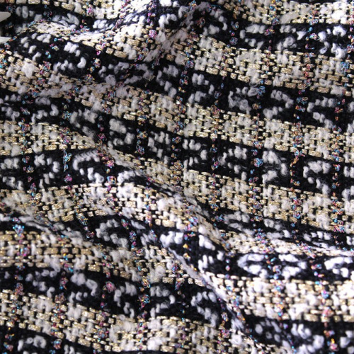  Ткань Костюмная 1100 под CHANEL цв. 001  ТриКатушки