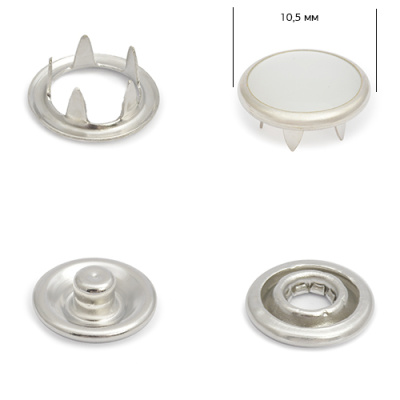 Кнопка трикотажная (седефли) 10,5 мм, белая жемчужина_1440 шт