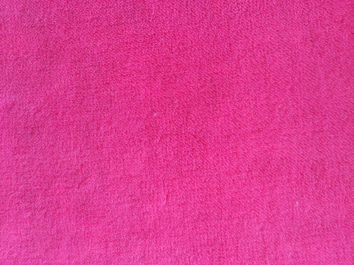  Ткань Велсофт однотонный цв. 001 ярко-розовый  ТриКатушки