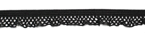  5500 черный резинка бельевая 15мм (намотка 144 ярда = 131,7 метра)  ТриКатушки