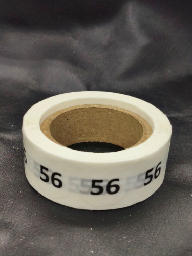  Размерник-наклейка на плёнке 56 (рул.500шт)  ТриКатушки