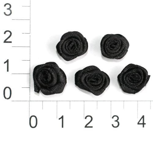  0090 цв.черный Пришивные элементы 9*9мм (упаковка 250 штук)  ТриКатушки