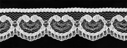  5002Y белый кружево-капрон 25мм (намотка 27,4 метров)  ТриКатушки