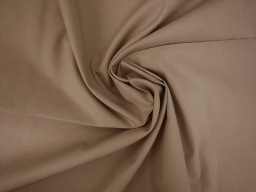  Ткань 2092 Поплин плательный цв. 905 бежевый  ТриКатушки