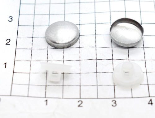  Заготовки для обтяжки пуговиц №18- 11 мм белый(уп.20шт) "Proknopka"  ТриКатушки