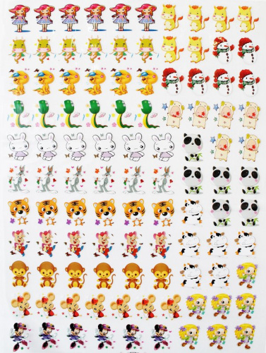  Термотрансфер аппликация 45см*60см HS1211W25450-104 (лист 104 штуки)  ТриКатушки