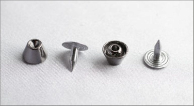  108-F черный никель Хольнитены декоративные "металл" d=10мм (упаковка 500 штук)  ТриКатушки