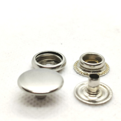  Кнопка 15мм №61 сталь цв. Черный Никель (уп 720шт) Tals(Турция)  ТриКатушки