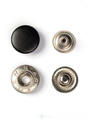  Кнопка Альфа 12,5мм сталь цв. 322 Черный (уп 720 шт) NewStar  ТриКатушки