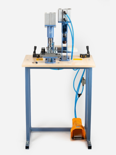  Пресс для обтяжки пуговиц Двойной ПНЕВМАТИЧЕСКИЙ со столом RM4 FP SET MIKRON   ТриКатушки