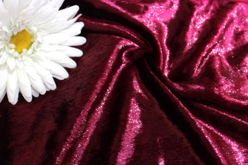  Ткань 3022 Бархат жидкий металл цв. 110  ТриКатушки