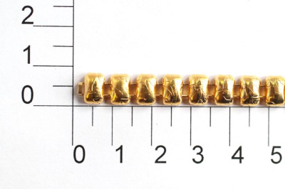  UX 0002СI цепь металл цв. gold (упаковка 10 метров)  ТриКатушки