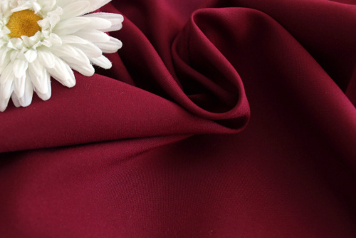  Ткань Габардин стрейч арт.1000 ,ш.150см., 270 гр/мп., №106а цв. вишневый  ТриКатушки