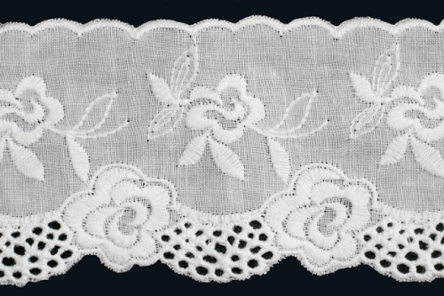  3028 белый Шитье 100% ХБ 70мм (намотка 15 ярдов = 13,7 метра)  ТриКатушки