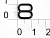 Розн.уп. Пряжка регулятор для бюстгальтера Пластик 808S черный  ш.8мм (уп.50 шт.)