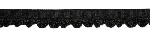  6410 черный резинка бельевая 12мм (намотка 144 ярда = 131,7 метра)  ТриКатушки