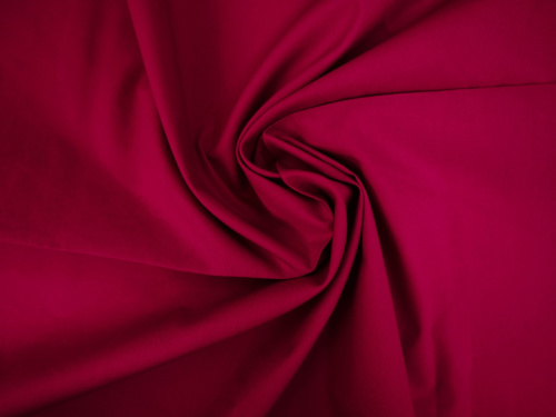  Ткань 2092 Поплин плательный цв. 109 оттенок красного  ТриКатушки
