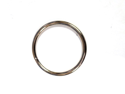  Кольцо металл 30х3мм Никель (уп.100/500шт.)  ТриКатушки