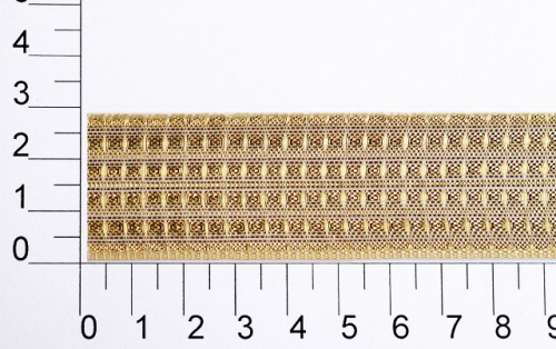  Лента для подарков "Стрела-25" арт.С3687Г17/2 ширина 25мм (упаковка 25 метров) цв.золото  ТриКатушки