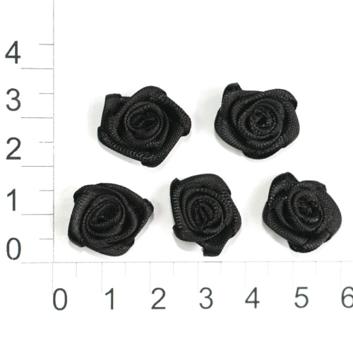  0703 цв.черный Пришивные элементы 15*15мм (упаковка 500 штук)  ТриКатушки