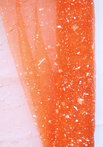  Сетка "снежок" в рулоне, ширина 50см, намотка 4 метра, цвет оранжевый  ТриКатушки