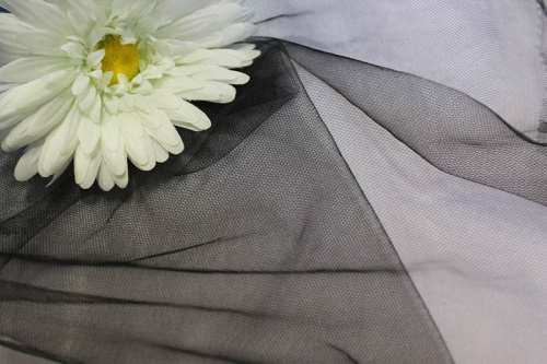  Сетка мягкая 5004 цв. 999 черный  ТриКатушки