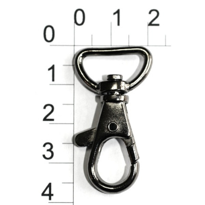  0014 Черный Никель Карабин металлический 16*40мм (фас.10/ 100 штук)  ТриКатушки