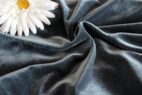  Ткань 3005 Бархат стрейч, ш.150см., №802  ТриКатушки