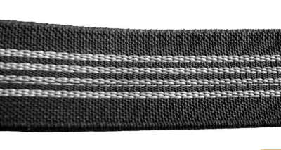 Резинка ткацкая с латексом 25 мм черная (20,3 грм) (рул.20м)(мин.200м)
