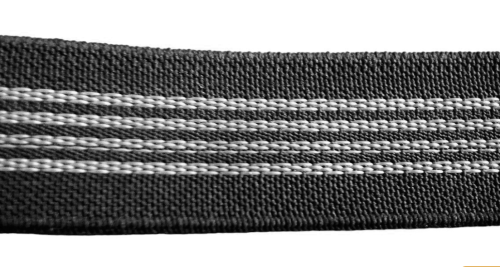  Резинка ткацкая с латексом 25 мм черная (20,3 гр/м) (рул.20м)(мин.200м)  ТриКатушки