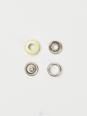  Кнопка трикотажная (бублик) 9,5 мм, цв.Жёлтый/1440 шт  ТриКатушки