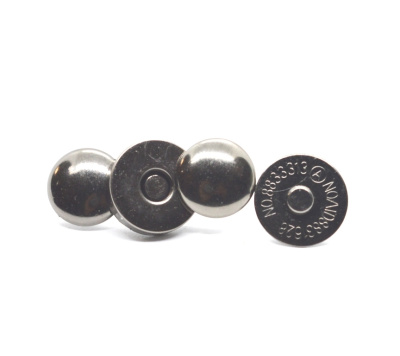  Магнитные кнопки для сумок 18мм -12 мм цв.Черный Никель (уп. 100 шт) ProKnopka  ТриКатушки