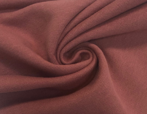  Ткань Футер 3-х нитка г/к с начесом 320гр.кв.м, 67% Хб+33% ПЭ, пенье, цв. Пепельная роза IS  ТриКатушки