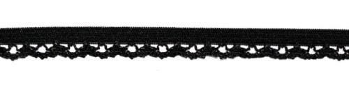  5661 черный резинка бельевая 10мм (намотка 144 ярда = 131,7 метра)  ТриКатушки