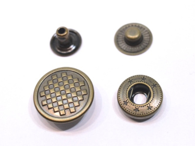  Кнопка 20 мм кальчуга (уп. 20 шт) цв. Антик ProKnopka ProKnopka  ТриКатушки