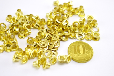  Люверсы №17 3мм сталь Золото (уп 5000шт) СТОРМ  ТриКатушки