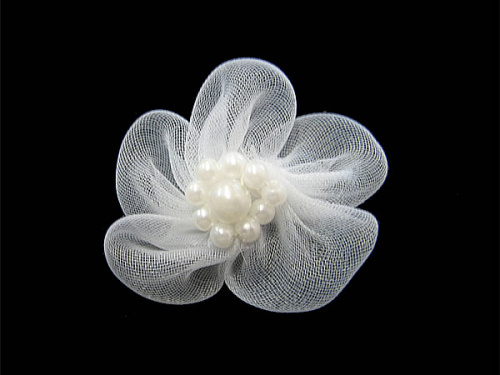  017 F пришивной элемент (упаковка 100 штук) белый  ТриКатушки