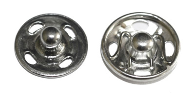  Кнопка пришивная МН №2 цв.Никель D=12 мм (упаковка 36 штук)  ТриКатушки