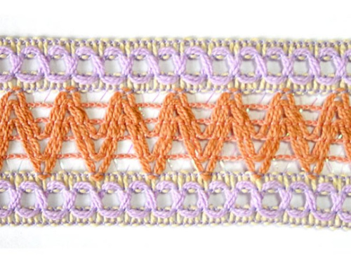  022- 5KJ тесьма декоративная ширина 40мм (упаковка 20 ярдов = 18,3 метра)  ТриКатушки